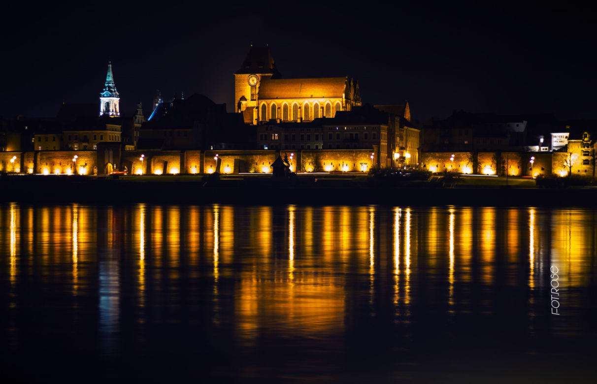 Piękna panorama Torunia