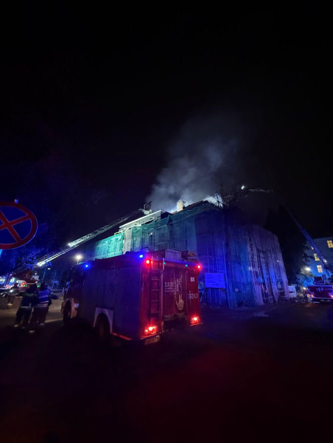 Pożar w szpitalu w Elblągu