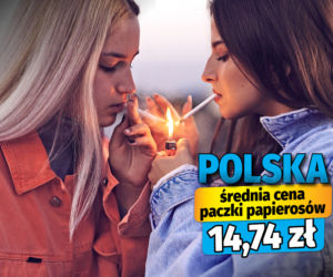 Średnia cena paczki papierosów w państwach UE