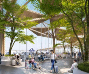 Centralny Port Kominikacyjny: wizja Foster+Partners (wnętrze)