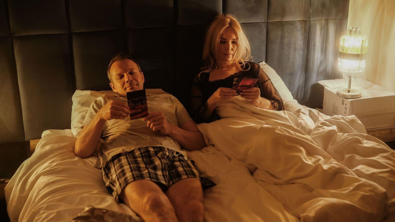 Barwy szczęścia odc. 3383: Karolina (Marta Dąbrowska), Bruno (Lesław Żurek)