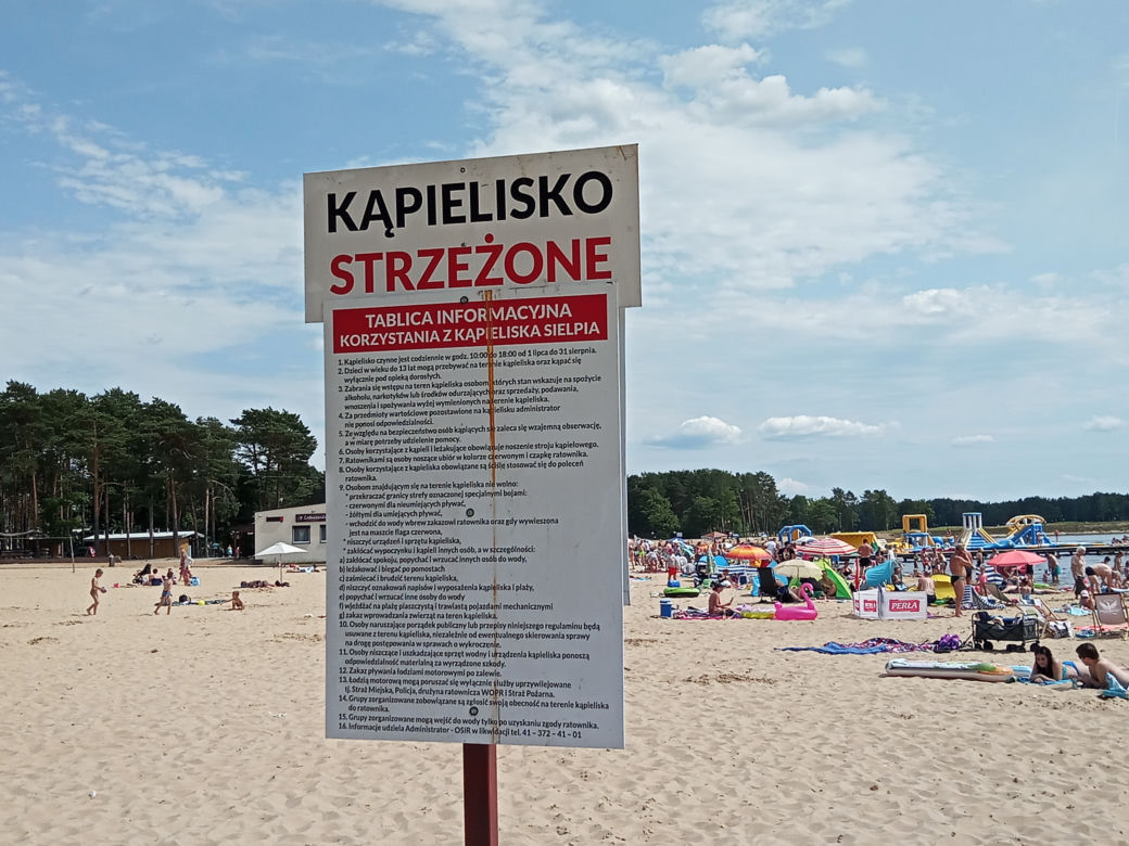 Zalew w Sielpi cieszy się dużą popularnością