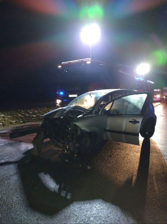 Poważny wypadek w Chełmży. Poszkodowany trafił do szpitala