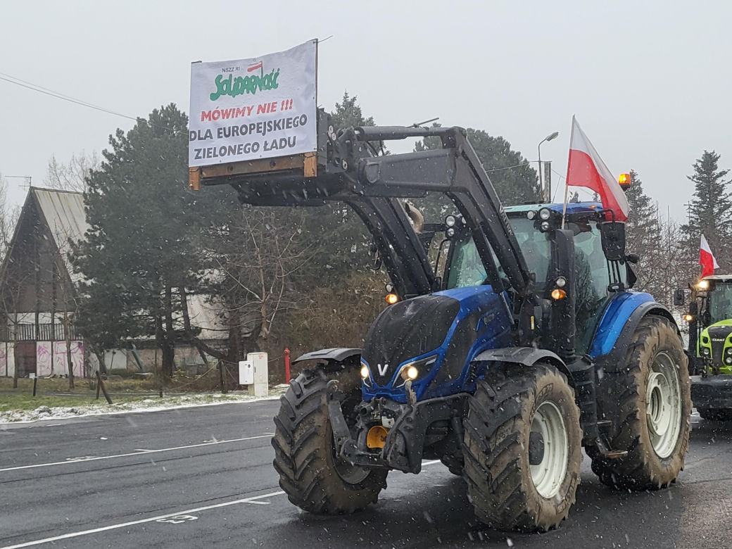 Protest rolników w Koszalinie
