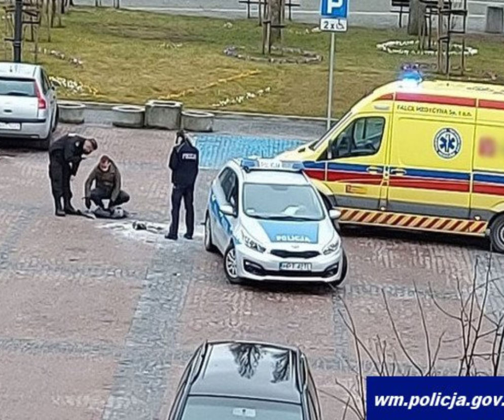 Młody mężczyzna podpalił się w Gołdapi