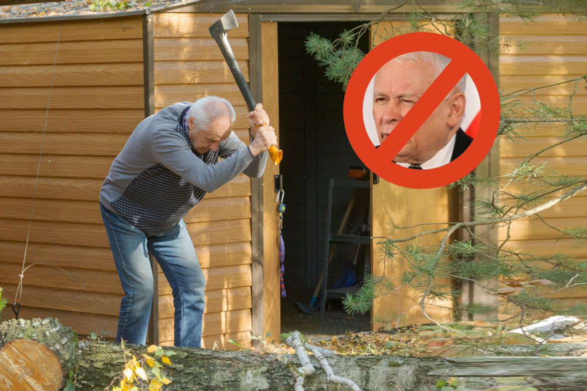 Tak Stefan Niesiołowski mieszka na działce. Bezwzględny zakaz mówienia o Kaczyńskim!