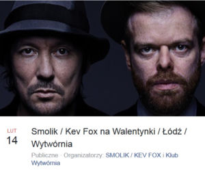 8. Koncert Smolik / Kev Fox w Wytwórni
