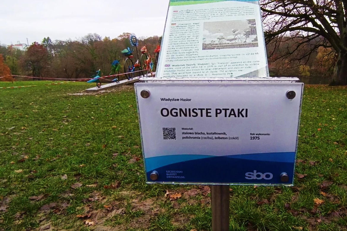 "Ogniste Ptaki" w Parku Kasprowicza w Szczecinie