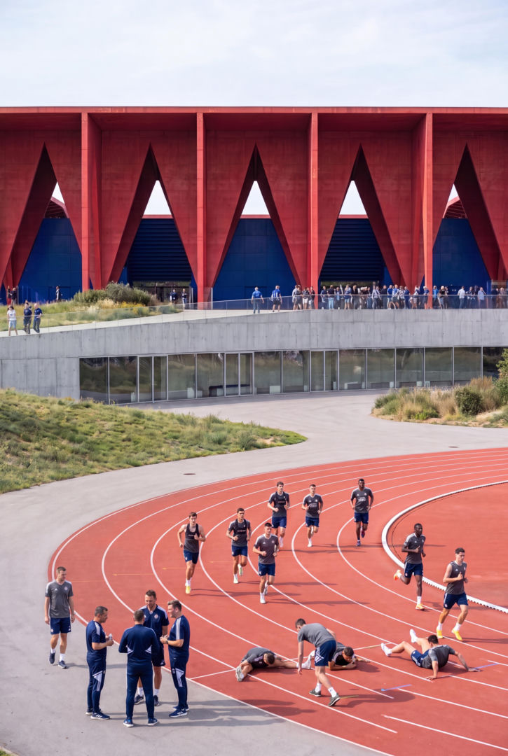 Konkursowa propozycja stadionu Dinama Zagrzeb autorstwa pracowni P2PA i LAN