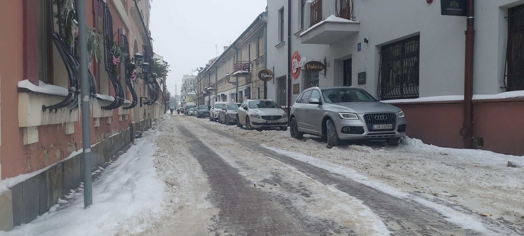 zima w Zamościu