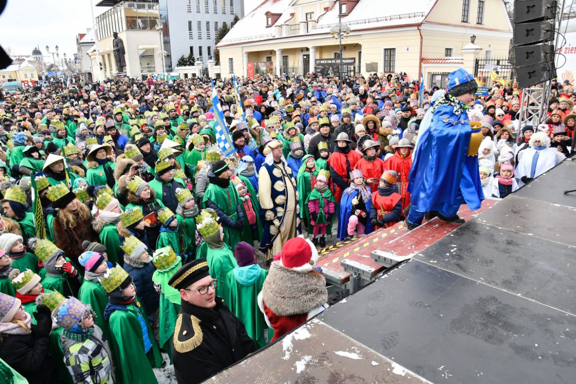 Orszak Trzech Króli w Białymstoku 2019. Tłumy przeszły ulicami miasta