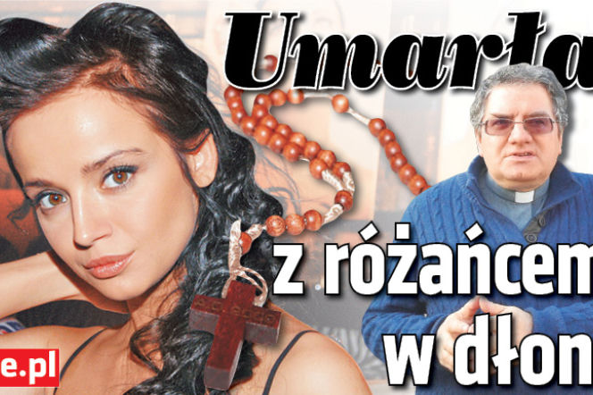 Umarła z różańcem w dłoni