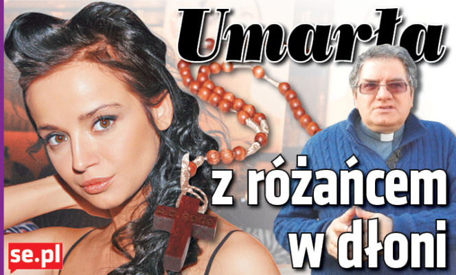 Umarła z różańcem w dłoni