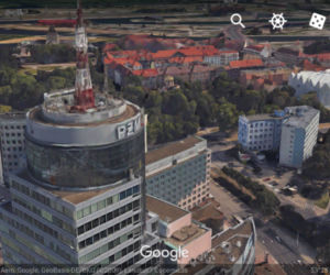 Trójwymiarowy Szczecin w Google Earth