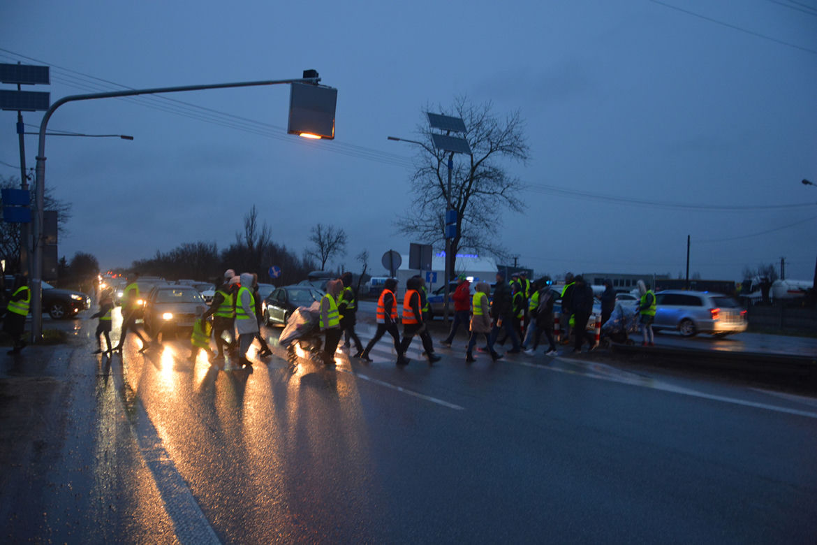 Blokada drogi krajowej DK7