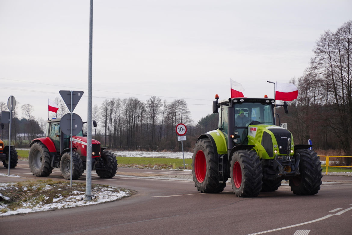 Protest rolników w Podlaskiem. Ciągniki blokują drogi w całym województwie! 