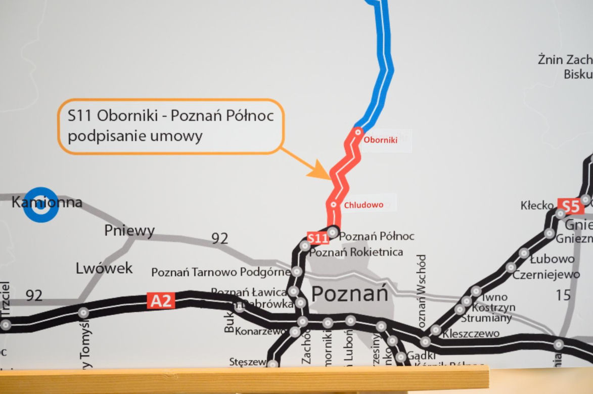 Podpisanie umowy na budowę drogi S11 w Obornikach