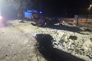 Dramatyczny wypadek na DK71 w Łodzi. Kierowca po reanimacji trafił do szpitala