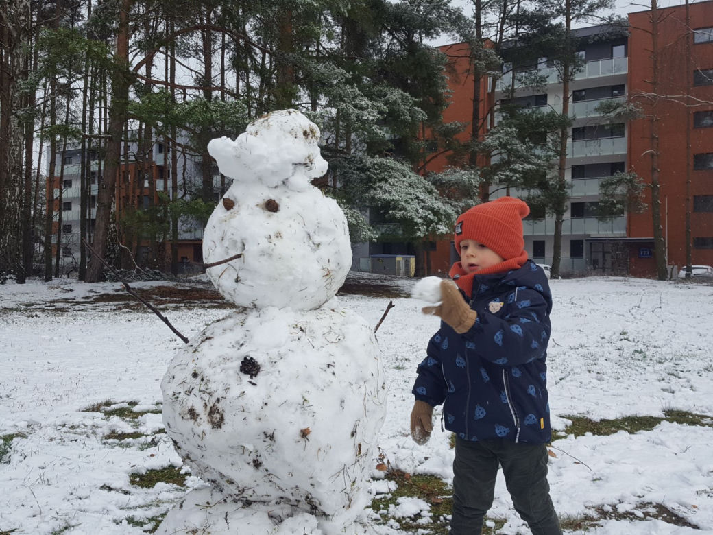 Pierwszy zimowy dzień tej jesieni w Lesznie