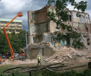 Zawalona kamienica, ul. Żelazna Warszawa