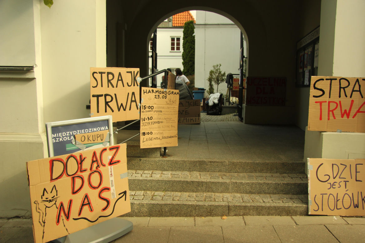 Protest okupacyjny studentów na UW