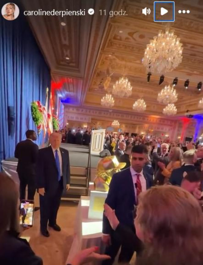 Caroline Derpieński i spotkanie z Trumpem