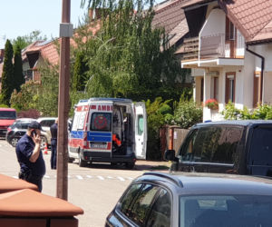 Desperat zabarykadował się w domu