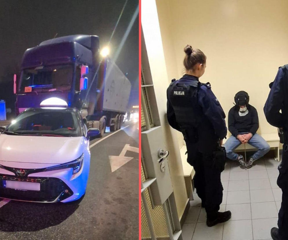 Szaleńczy pościg w Bydgoszczy! Kierowca na haju porzucił tira na rondzie