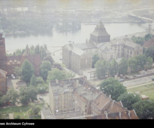 Szczecin z lotu ptaka w latach 80. XX wieku