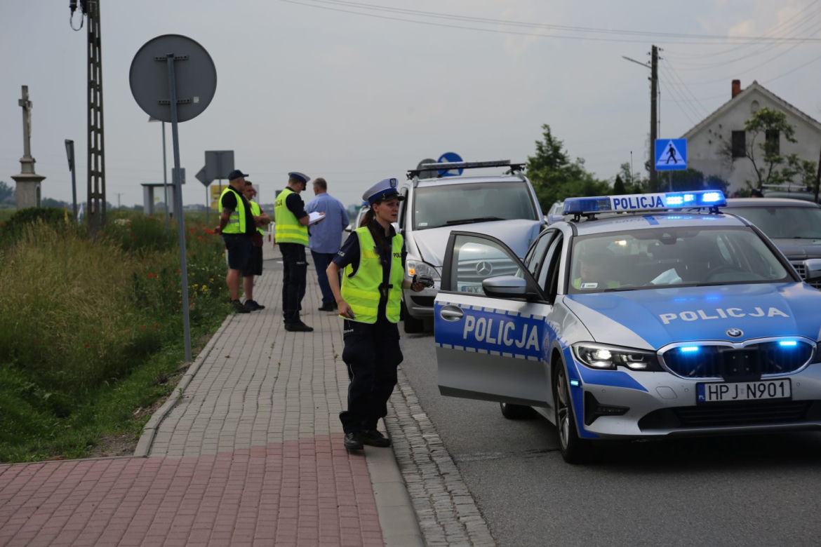 Kolizja z udziałem busa Służby Ochrony Państwa