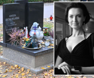 Tak wygląda grób Agnieszki Maciąg. Skromny nagrobek, ale jeden element rzuca się w oczy