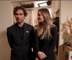 Na Wspólnej odc. 4268. Jarek (Wojciech Rotowski), Kasia (Julia Chatys) na planie