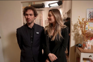 Na Wspólnej odc. 4268. Jarek (Wojciech Rotowski), Kasia (Julia Chatys) na planie
