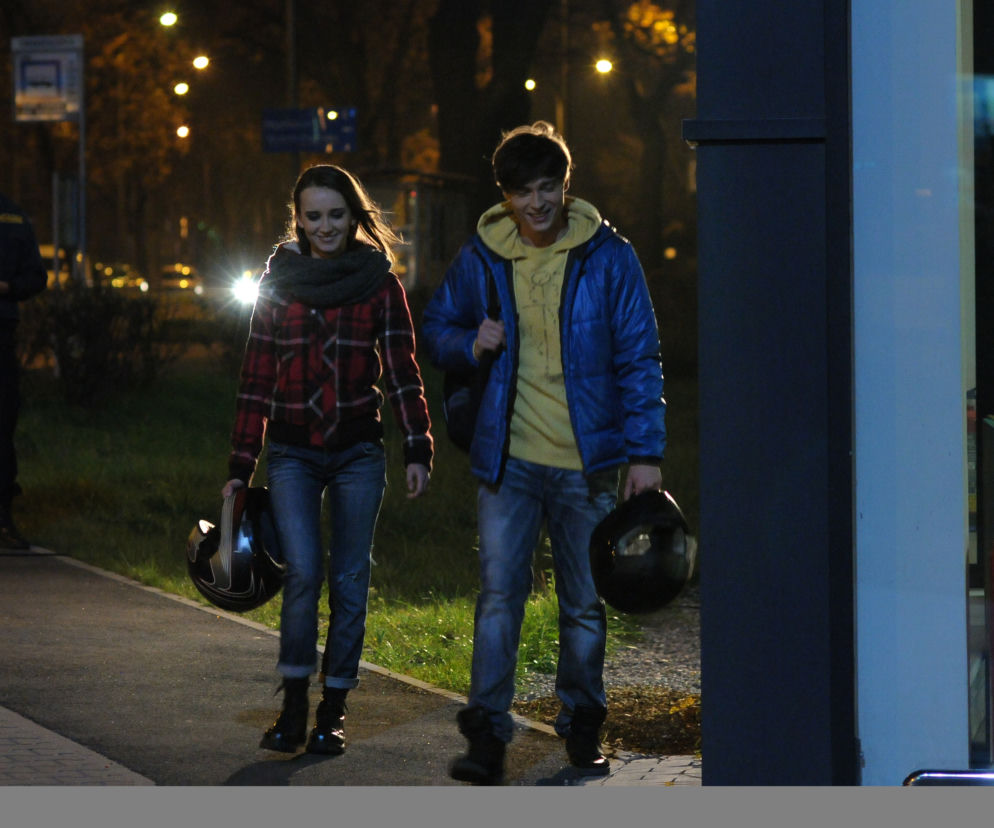 Pierwsza miłość. Melka (Ewa Jakubowicz), Krystian (Patryk Pniewski)