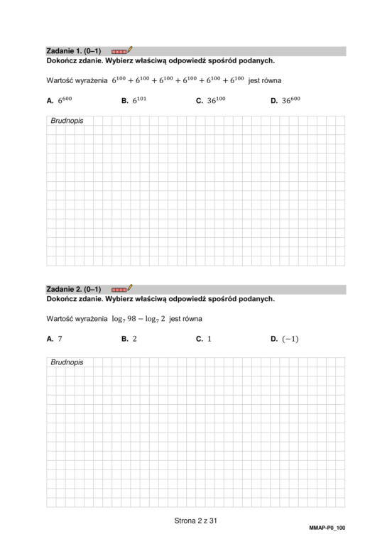 Matura 2023. Arkusz pokazowy matematyka