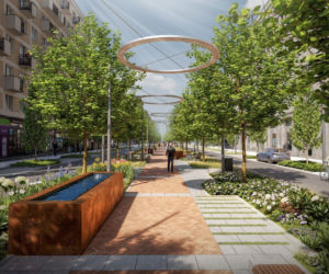 Wizualizacja ul. Kruczej w Warszawie po przebudowie