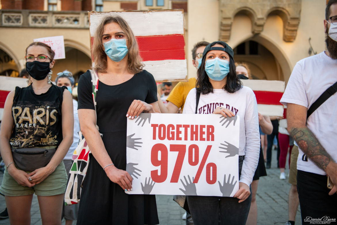Kraków solidarny z Białorusią