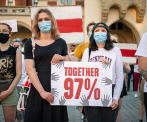 Kraków solidarny z Białorusią