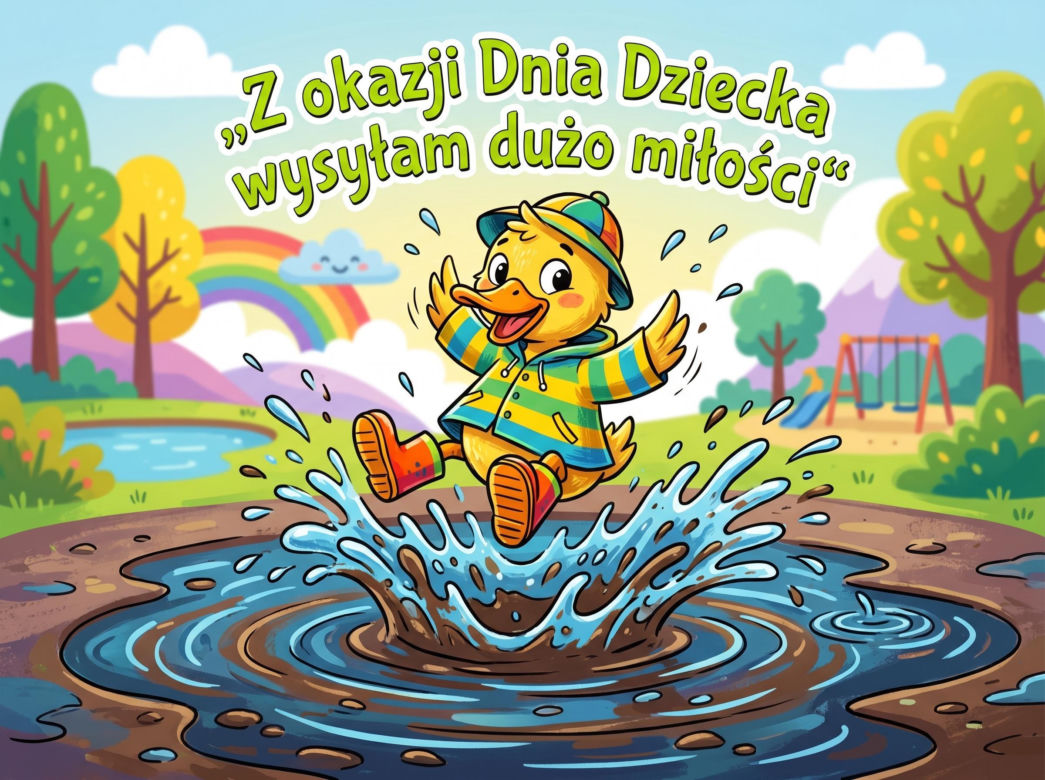 Śmieszna kartka na Dzień Dziecka