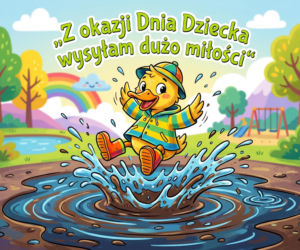 Śmieszna kartka na Dzień Dziecka
