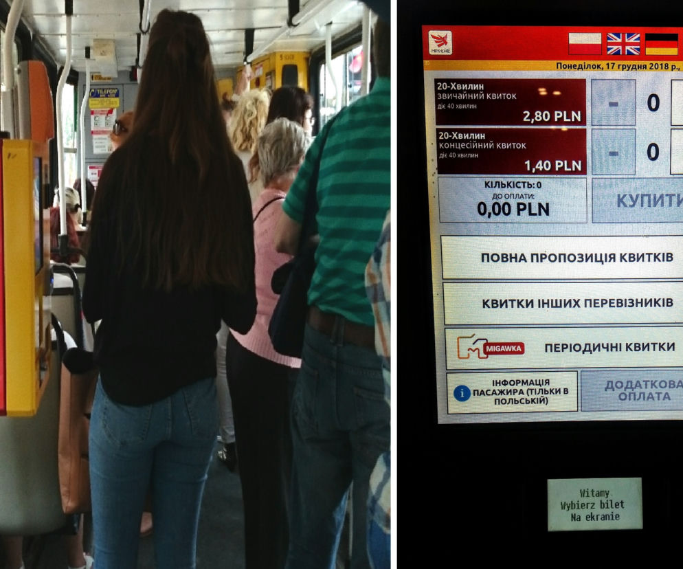 Do łódzkich biletomatów wprowadzono język ukraiński