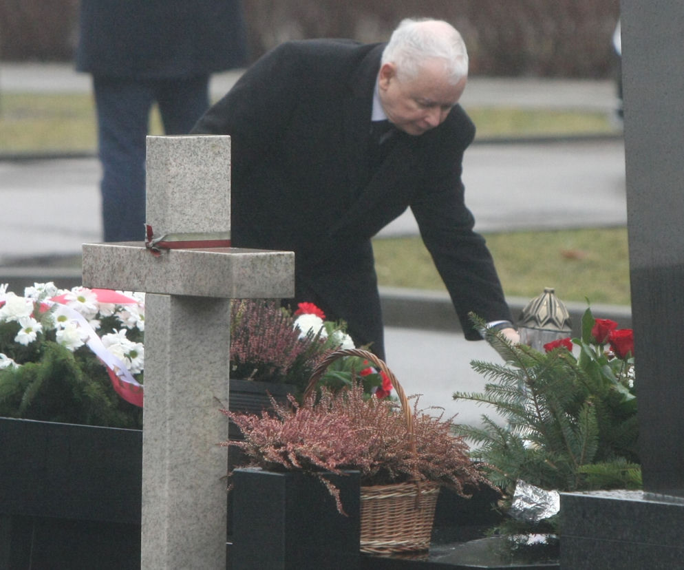 Jarosław Kaczyński na obchodach miesięcznicy smoleńskiej