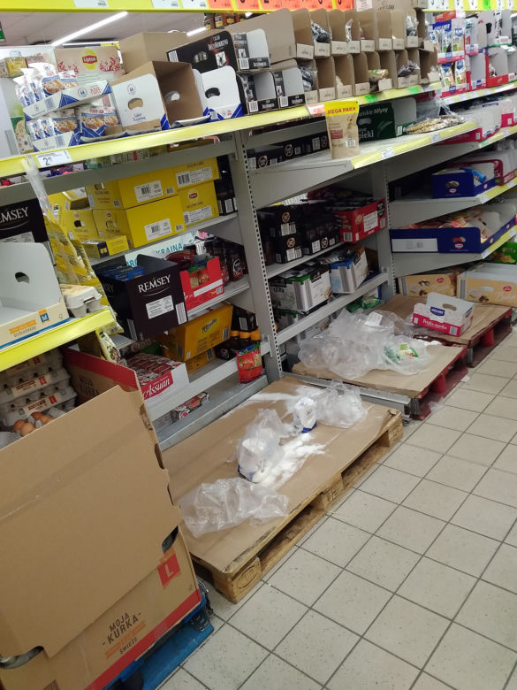 Oblężenie w radomskich sklepach z powodu koronawirusa 