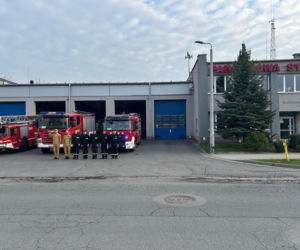 Hołd dla druha z OSP Trąbki