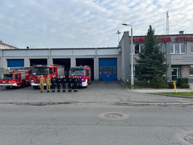 Hołd dla druha z OSP Trąbki