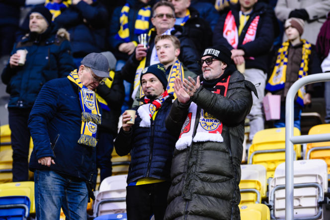 Arka Gdynia - Raków Częstochowa, zdjęcia kibiców i piłkarzy z meczu 17. kolejki PKO BP Ekstraklasy