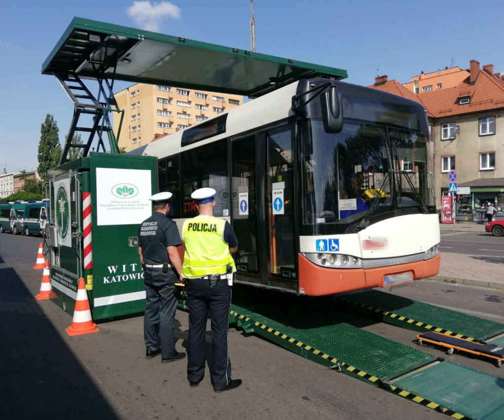 Kontrola autobusów miejskich w Zabrzu