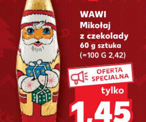 Mikołaj z czekolady WAWI 1,45 zł/60 g