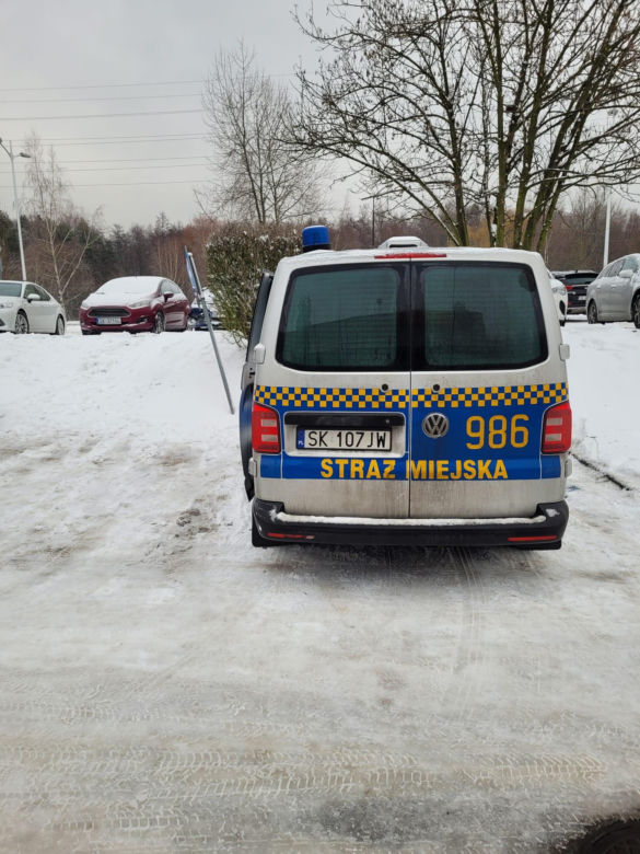 Dokumentacja foto z perspektywy kierowcy SM wjeżdżającego na opisane miejsce parkingowe