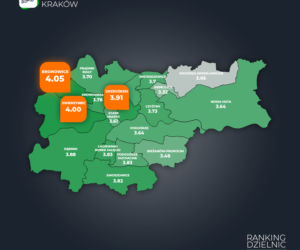 Ranking najniebezpieczniejszych dzielnic Krakowa